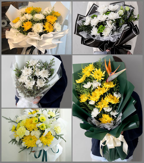 广东揭阳市揭东区新亨镇白石村白事花束代送